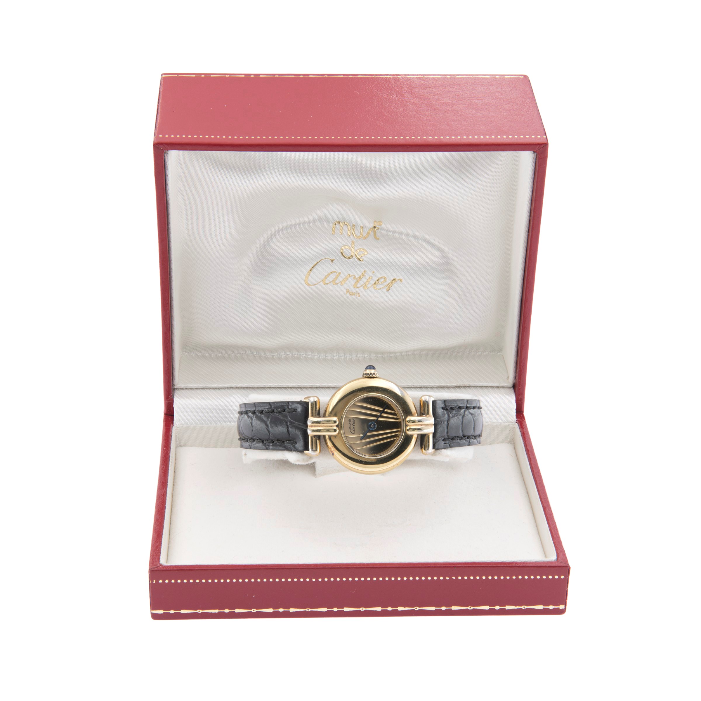 Must de Cartier Colisée, orologio da donna in argento 925 placcato oro