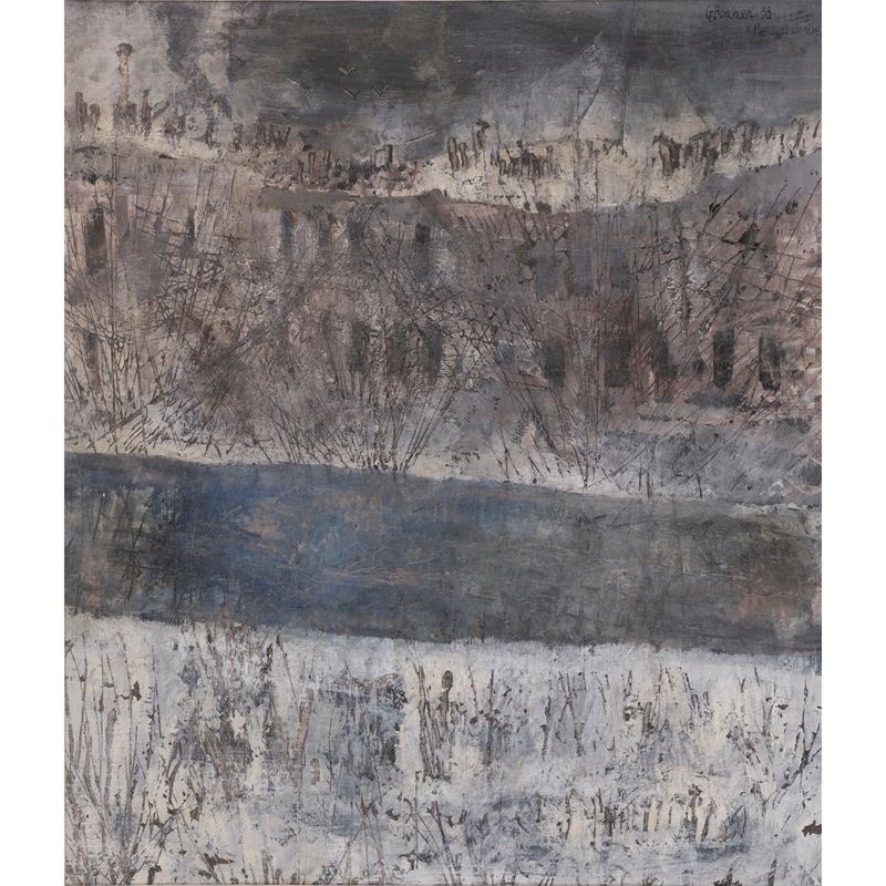 Giuseppe Banchieri - "paesaggio con Neve"