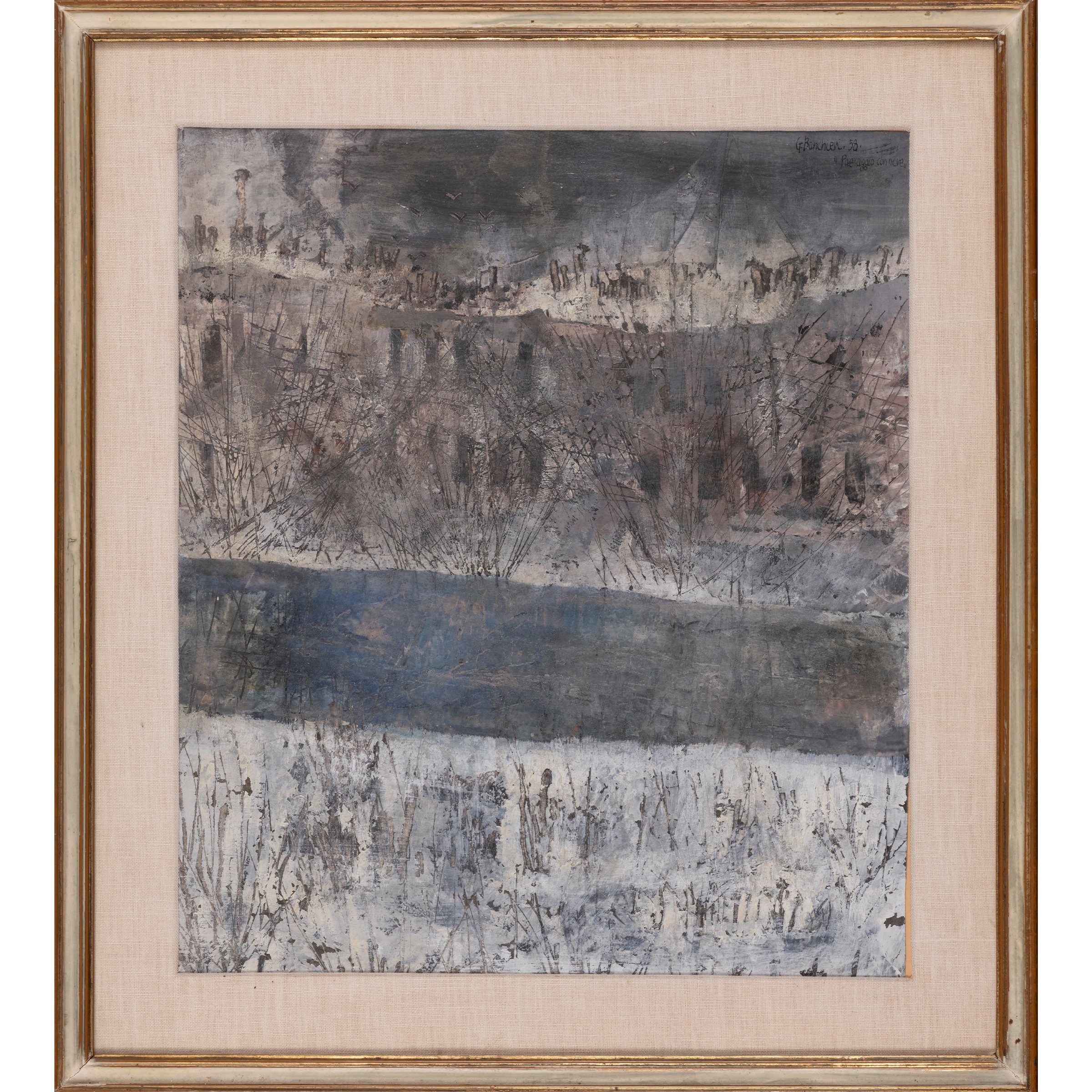 Giuseppe Banchieri - "paesaggio con Neve"