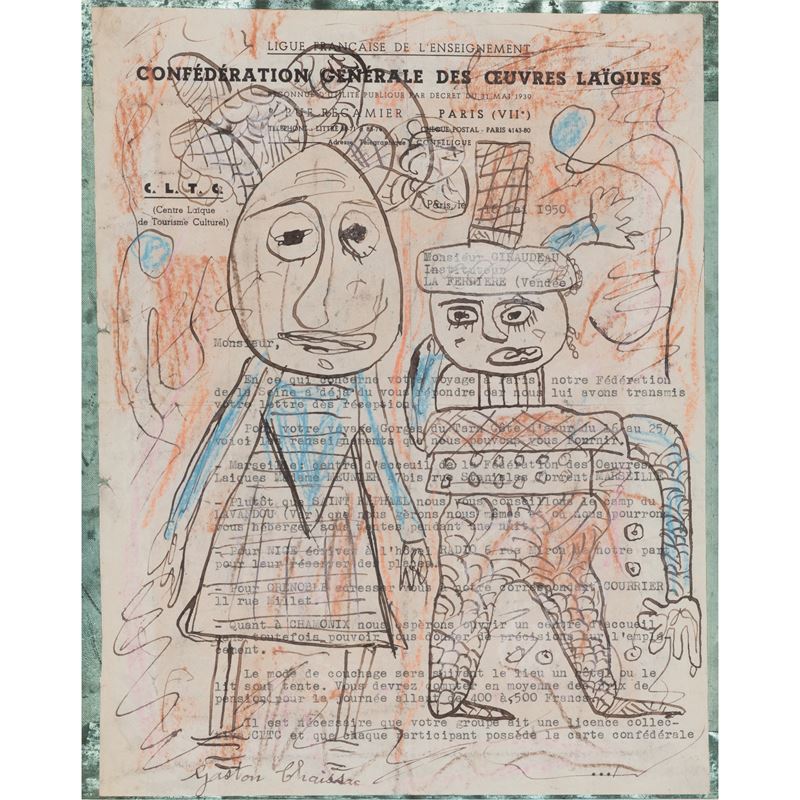 Gaston Chaissac - "due Personaggi"