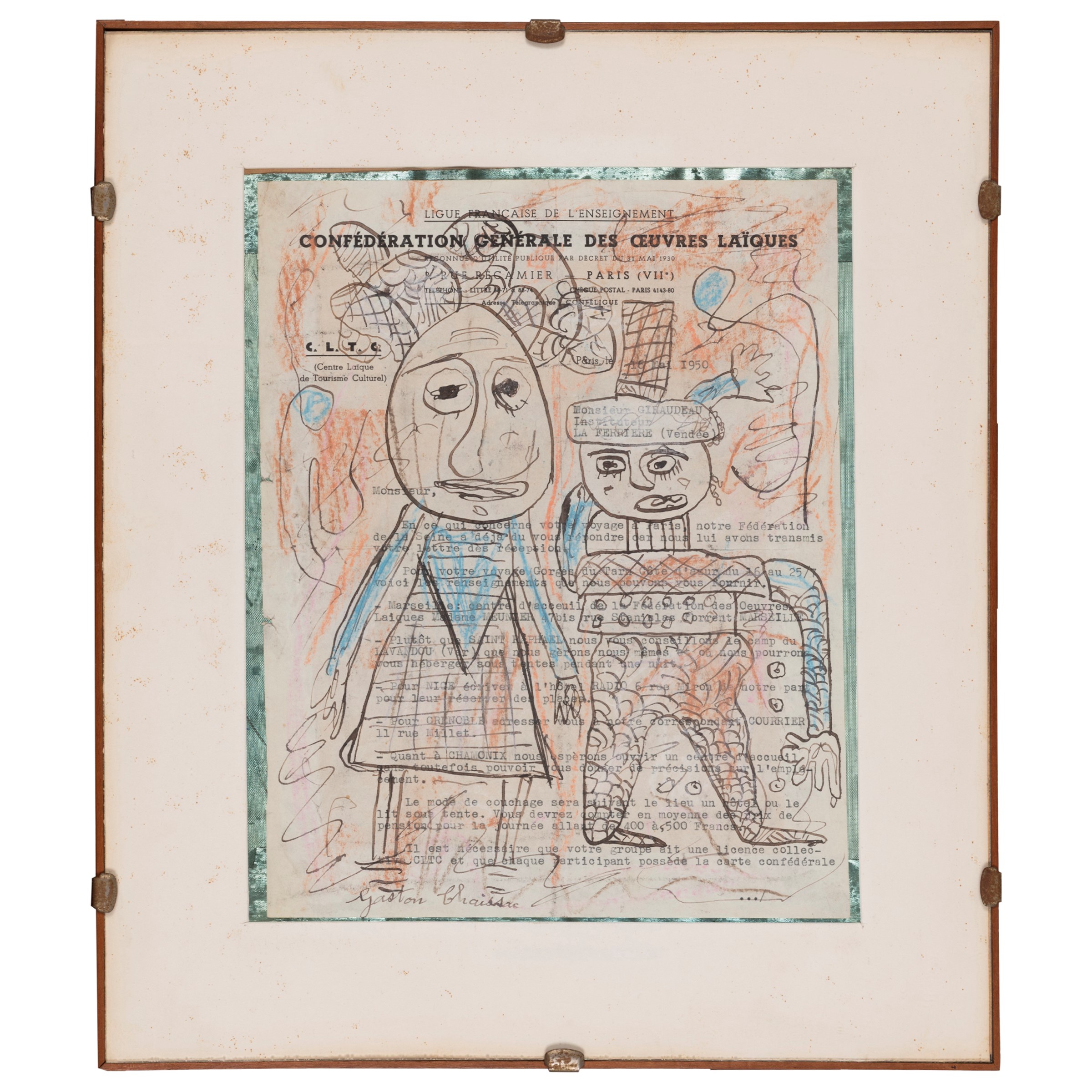 Gaston Chaissac - "due Personaggi"
