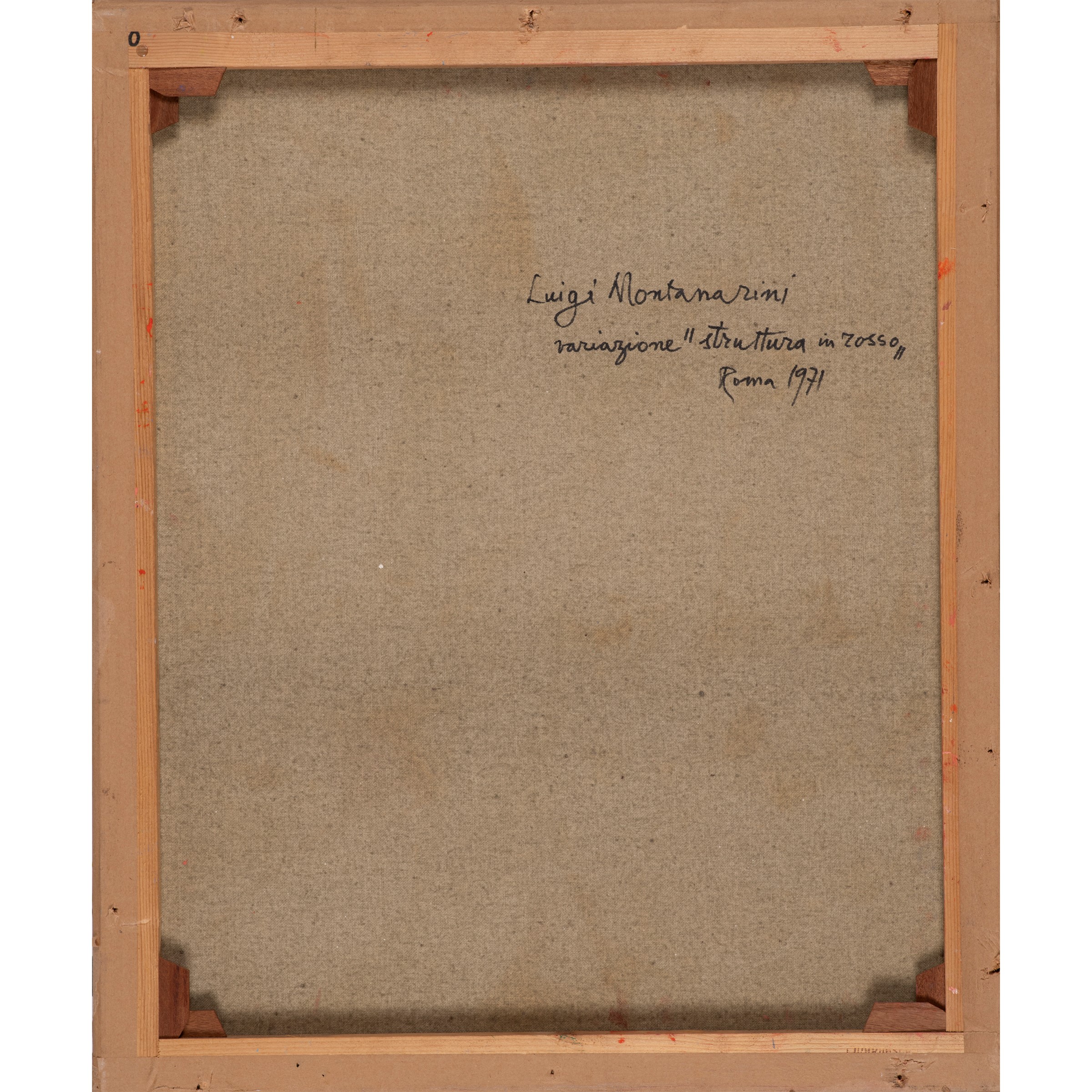 Luigi Montanarini - "variazione Struttura in Rosso"