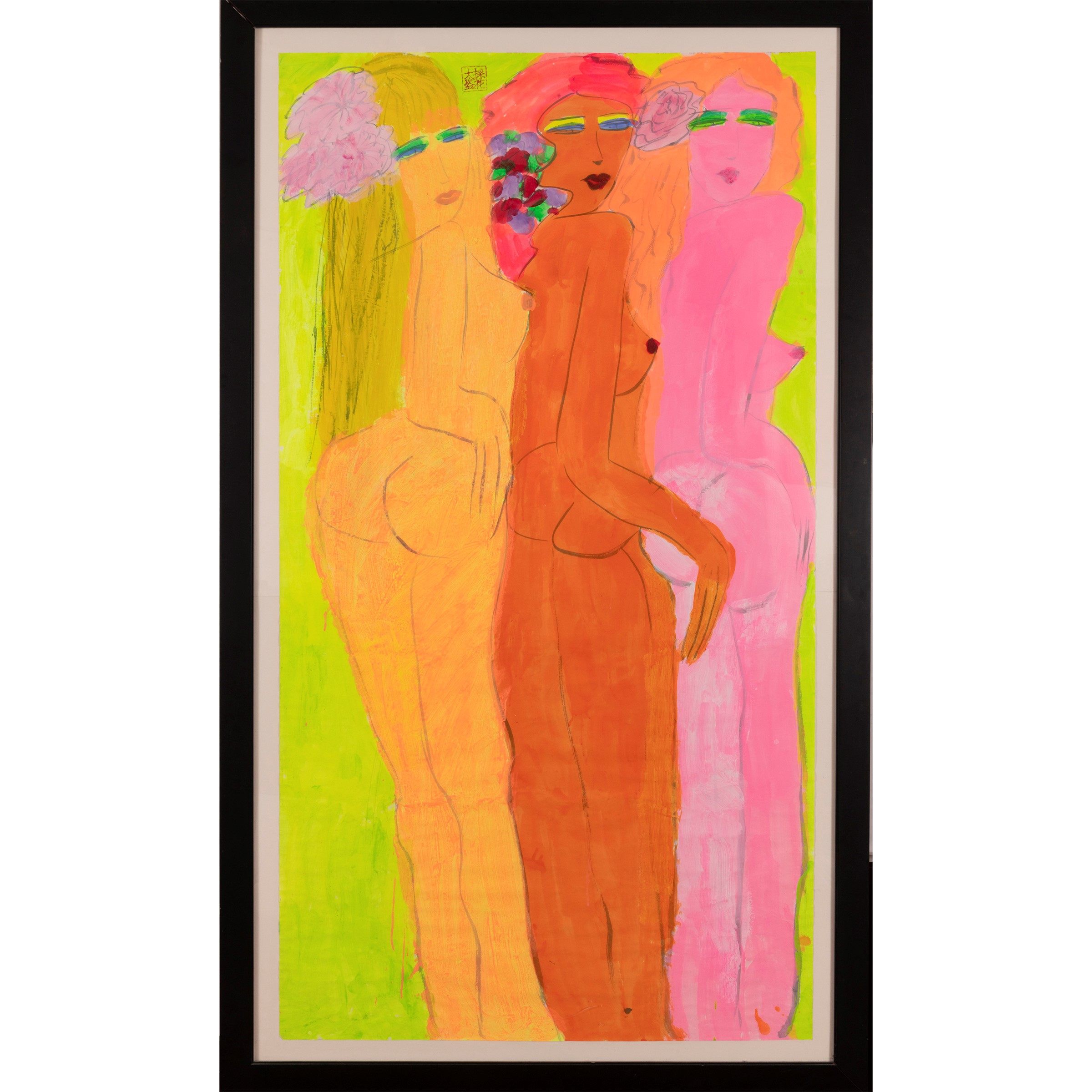 Ting Walasse - 'three Beauties'