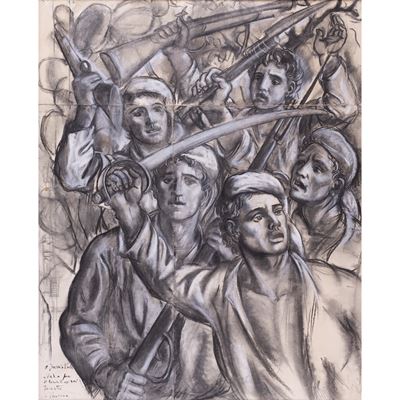 "cartone per il Monumento ai Picciotti"