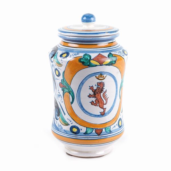 An Italian ceramic apothecary vase  (Italy, 20th century)  - Auction Online Christmas Auction - Colasanti Casa d'Aste