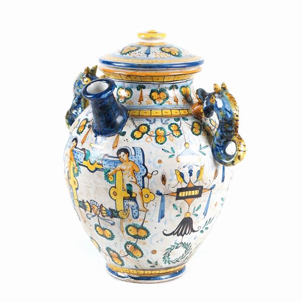 Versatoio da farmacia in ceramica