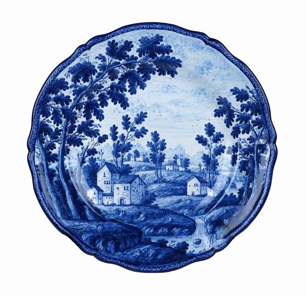 Piatto in ceramica smaltata