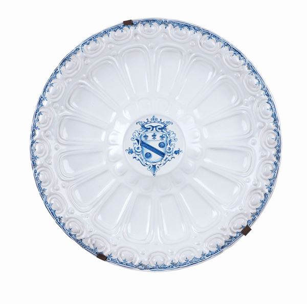 Grande piatto in ceramica smaltata