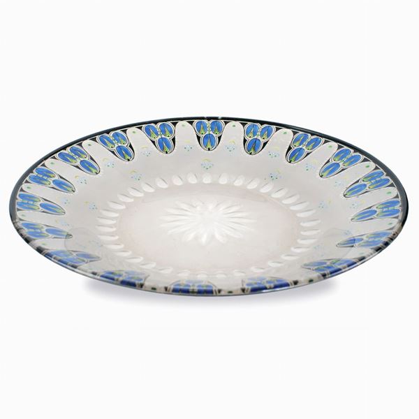 A French engraved glass plate