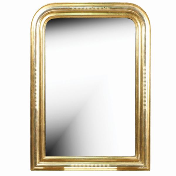 A French giltwood mirror