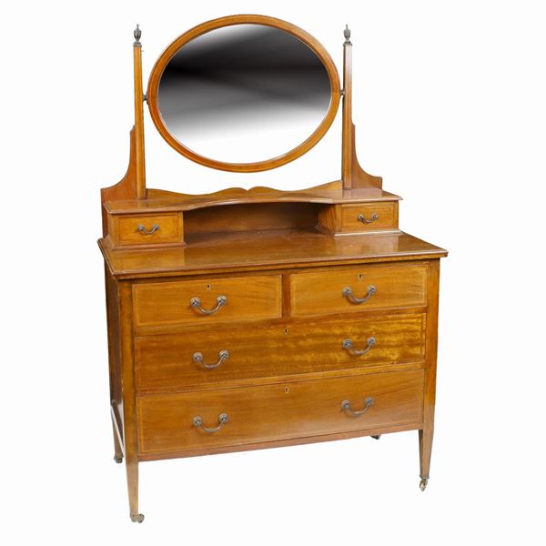 An English mahogany dressing table  (20th century)  - Auction Online Christmas Auction - Colasanti Casa d'Aste