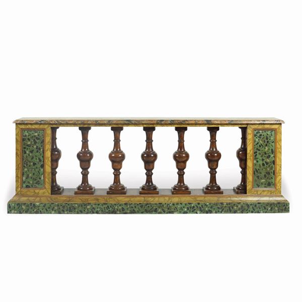 A lacquered wooden balustrade  (18th century)  - Auction Online Christmas Auction - Colasanti Casa d'Aste