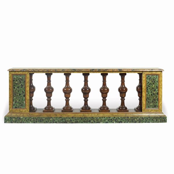 Balaustra in legno laccato