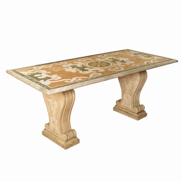 An Italian marble table  (19th century)  - Auction Online Christmas Auction - Colasanti Casa d'Aste